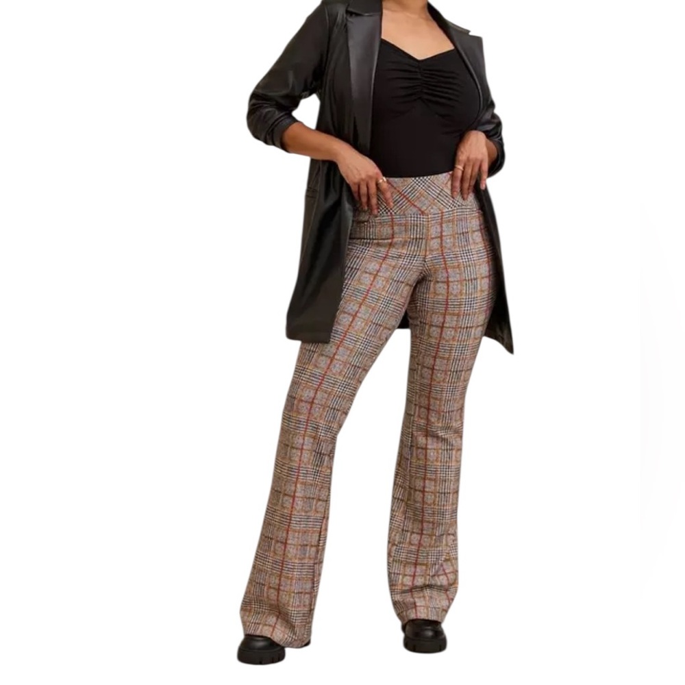 Torrid Houndstooth Plaid Pocket Pixie Studio Luxe… - image 1